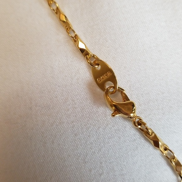 Avon Gold Red Bead Necklace - Picture 4 of 4